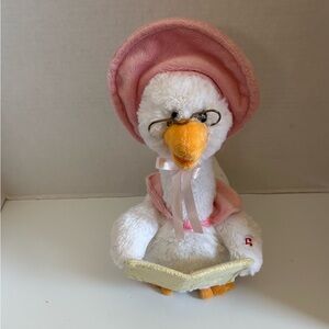 Cuddle barn- mother goose stuffed animal that reads